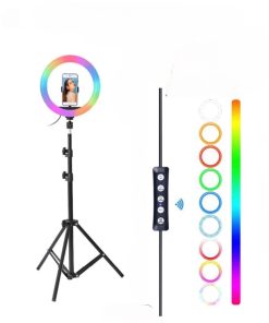 10 İNÇ RENKLİ LED TRİPOD 210 CM (MJ-26)